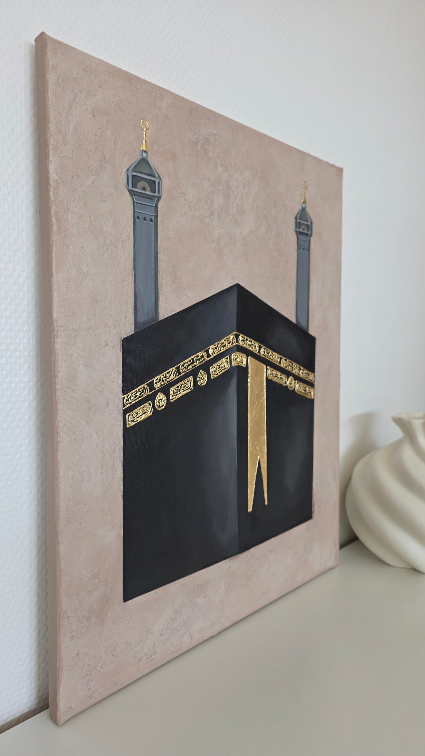 Tableau fond texturé "KAABA"
