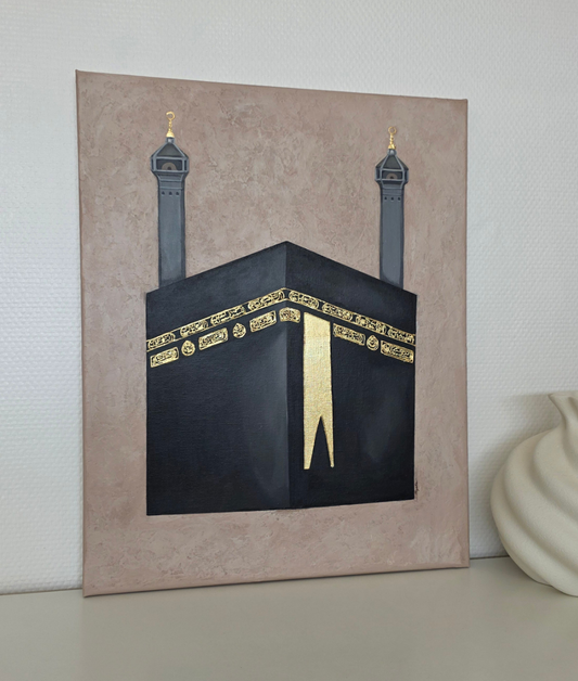 Tableau fond texturé "KAABA"